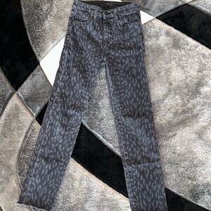 JOE’S JEANS ‘MILLIA’ ANIMAL PRINT HIGH-RISE STRAIGHT LEG JEAN